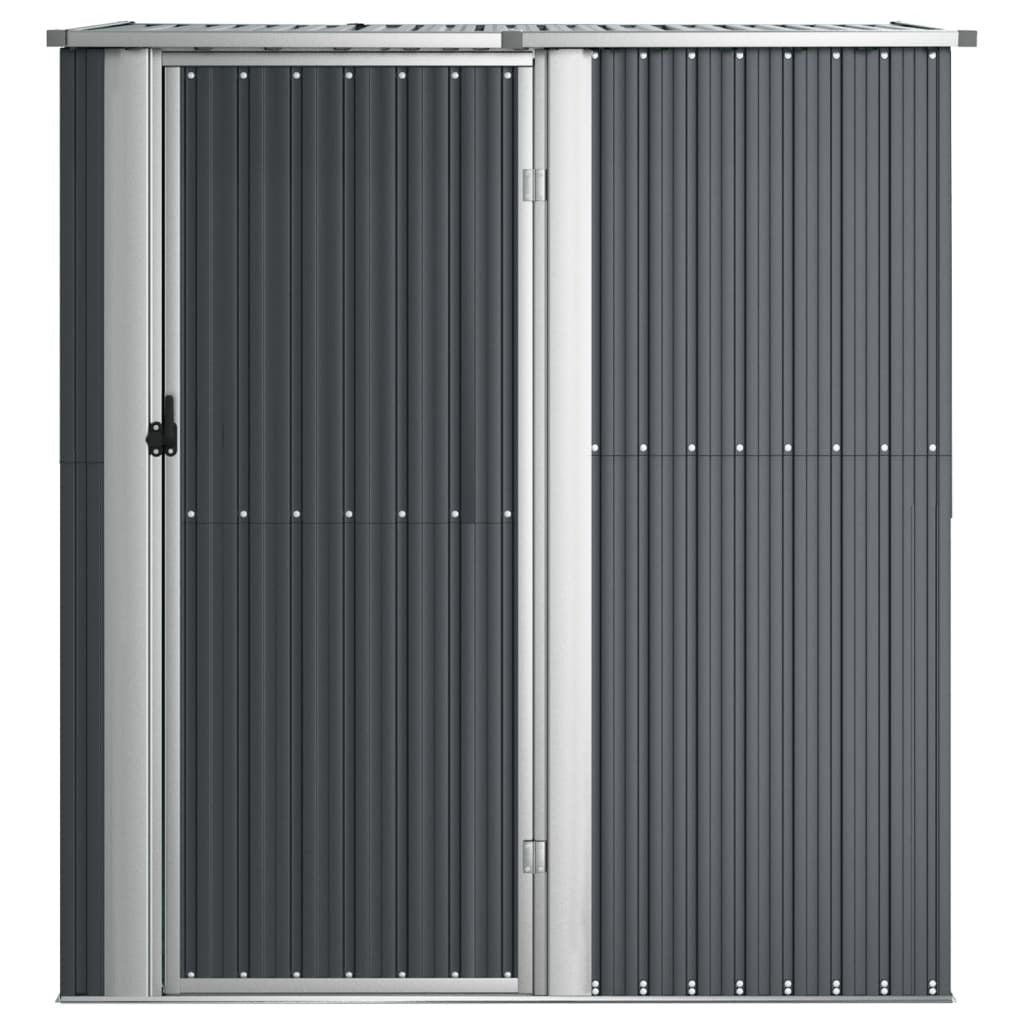 Garden Shed Anthracite 71.1"x38.2"x82.5" Galvanized Steel