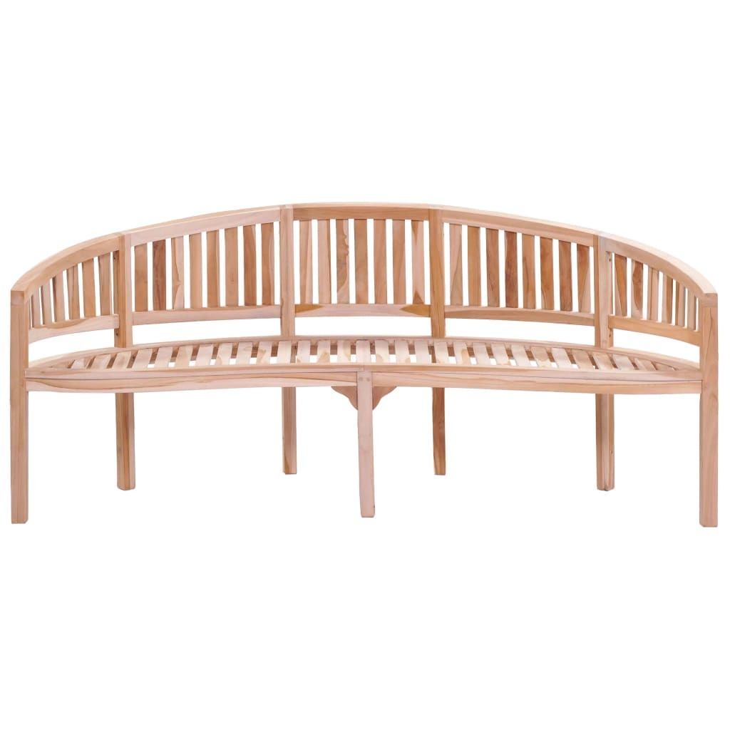 Banana Bench 78.7" Solid Teak Wood
