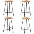 Bar Stools 4 pcs Solid Acacia Wood