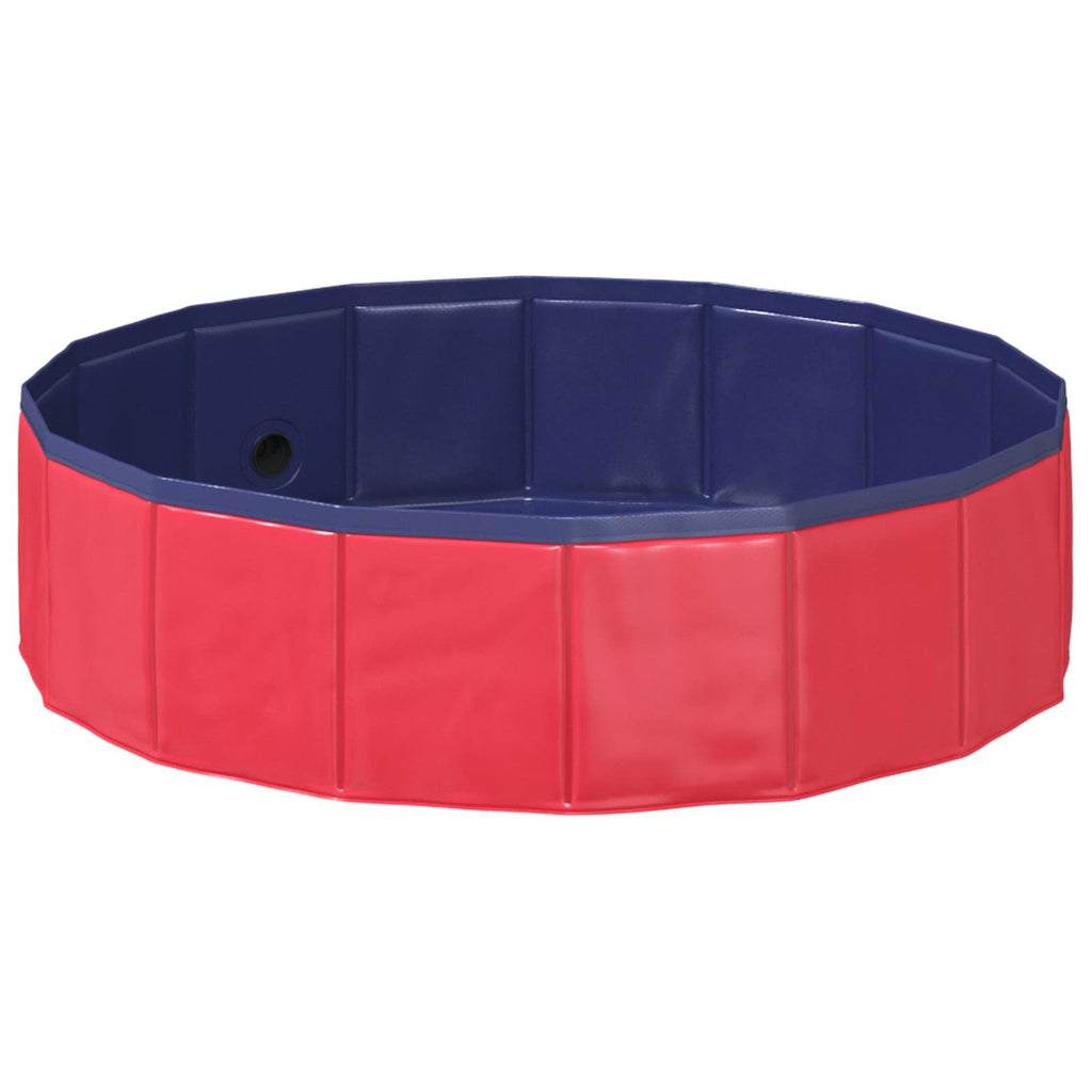 | Children Swimming Pool | Folding Red  31.50 x 7.87 in