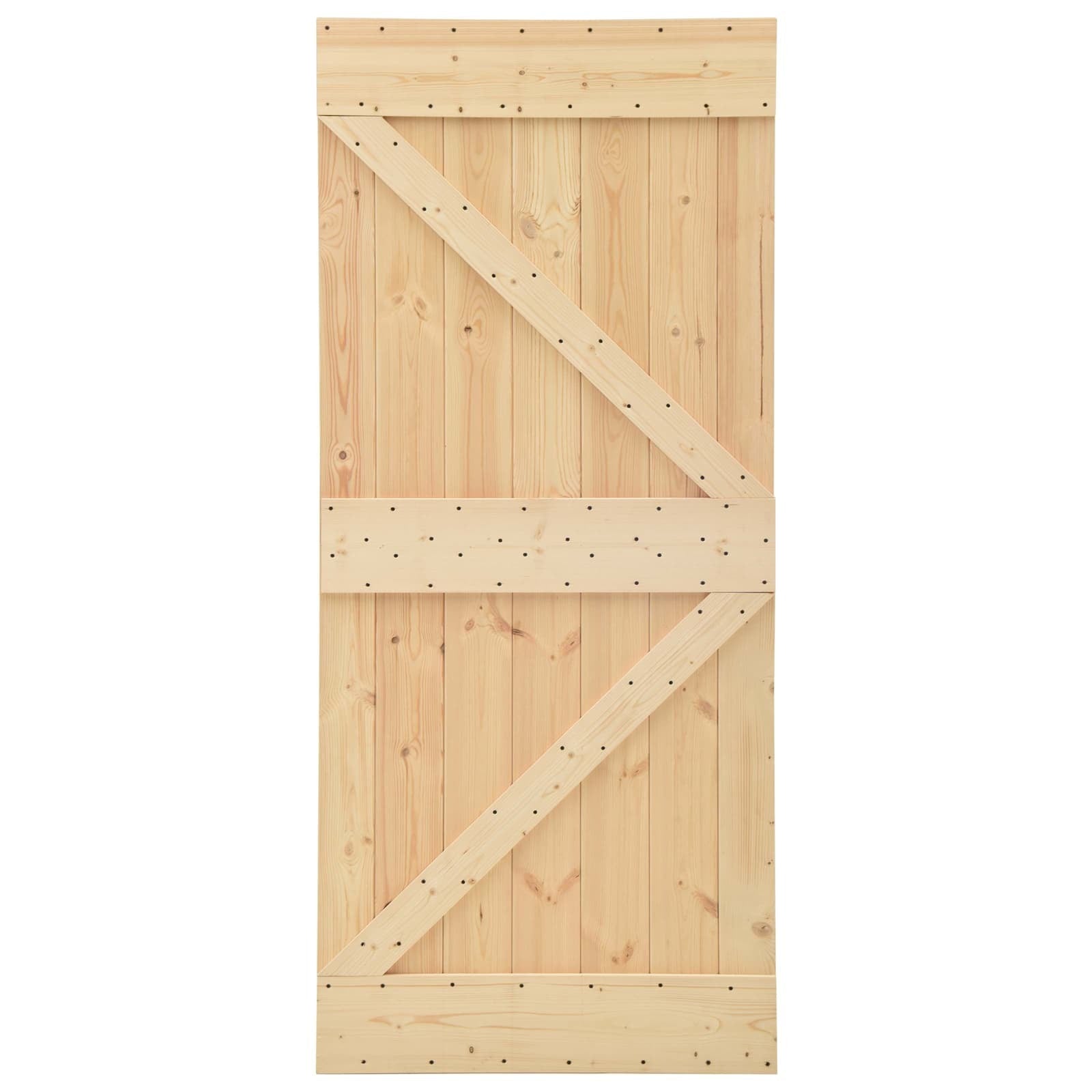 | Door | NARVIK Natural 35.43 x 82.68 in Solid Pine Wood