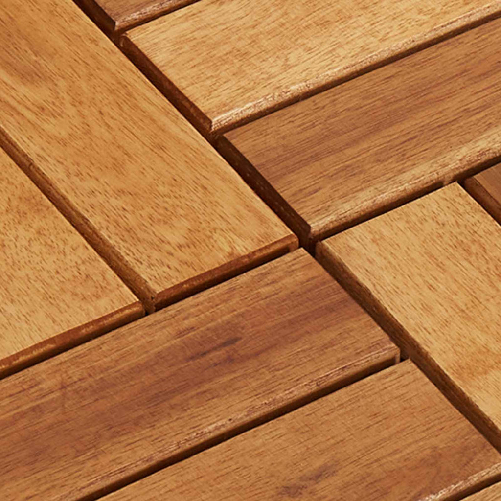 | Decking Tile | 10 pcs Brown 11.81 x 11.81 in Acacia Hardwood