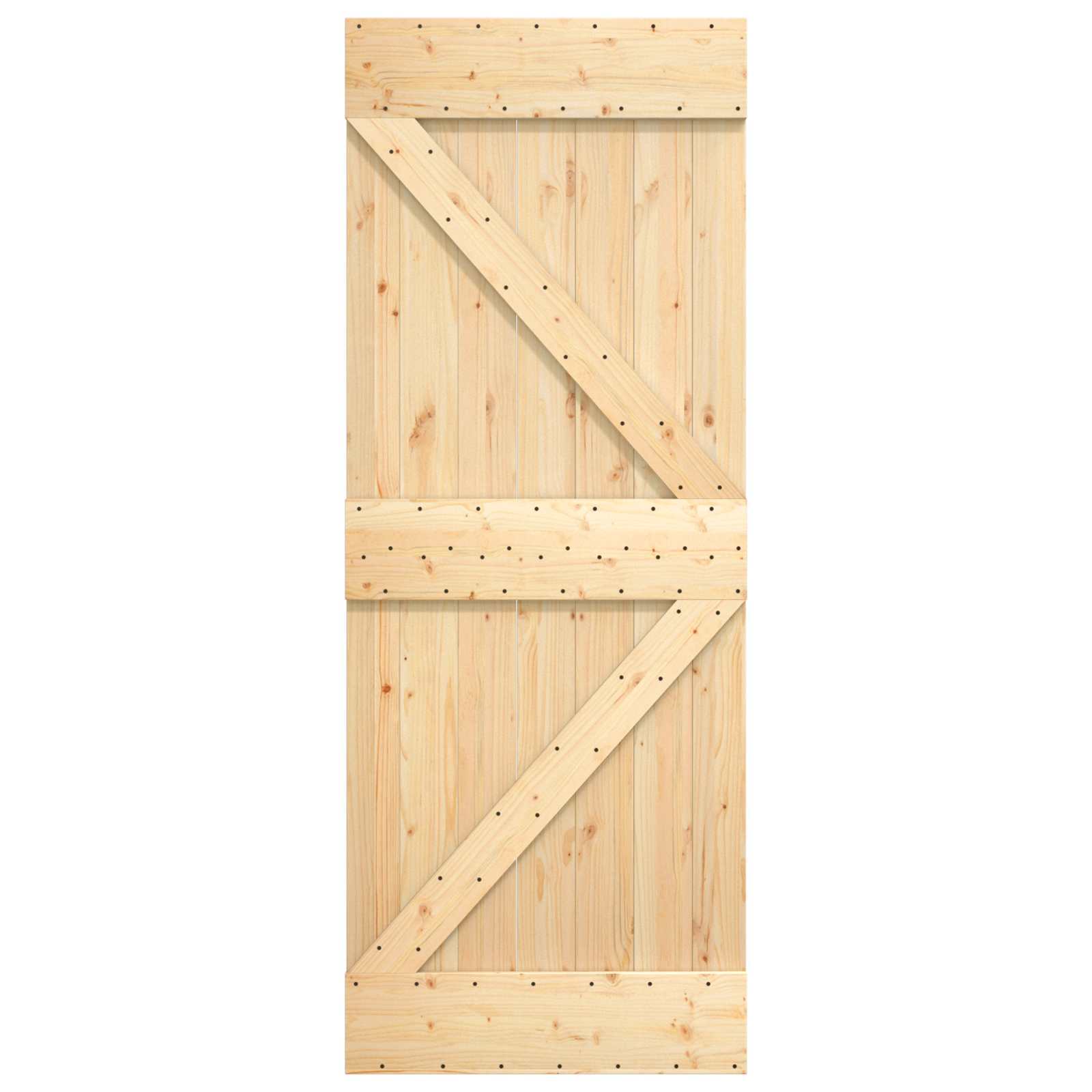 | Door | NARVIK Natural 33.46 x 82.68 in Solid Pine Wood