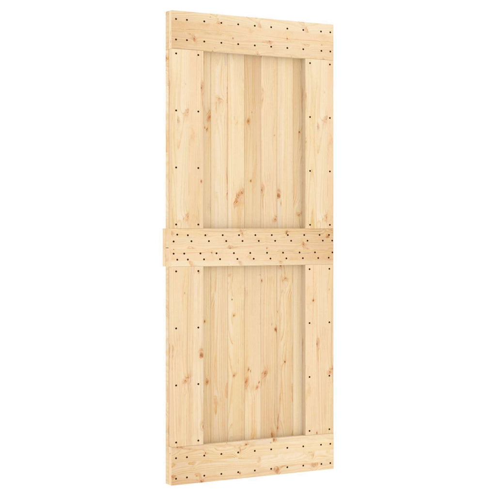 | Door | NARVIK Natural 33.46 x 82.68 in Solid Pine Wood