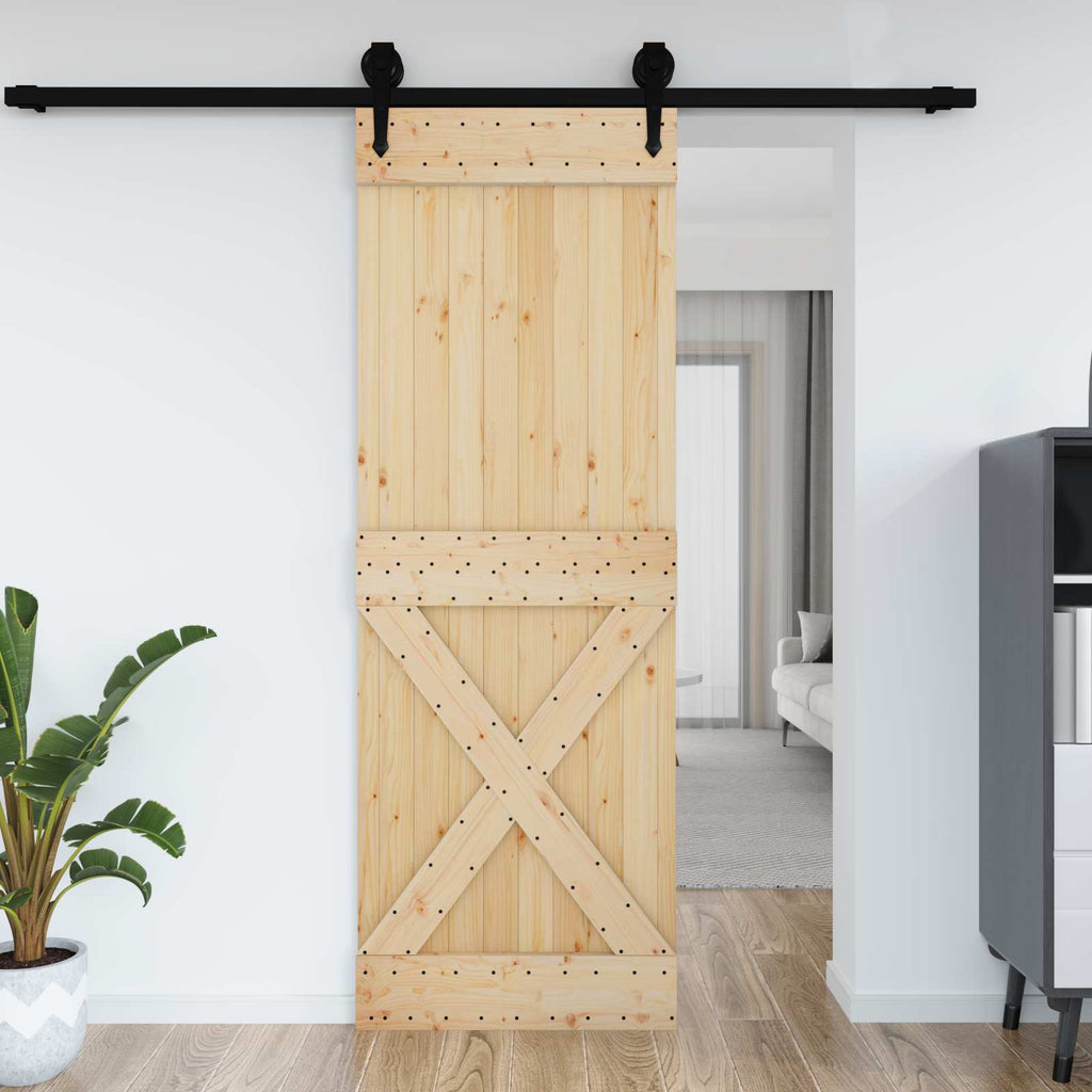 | Door | NARVIK Natural 31.50 x 82.68 in Solid Pine Wood