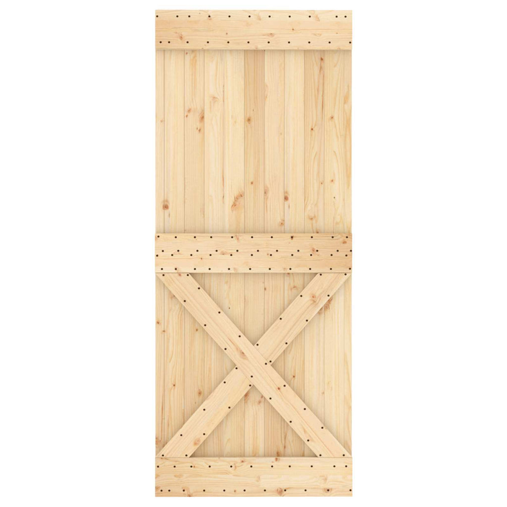 | Door | NARVIK Natural 33.46 x 82.68 in Solid Pine Wood