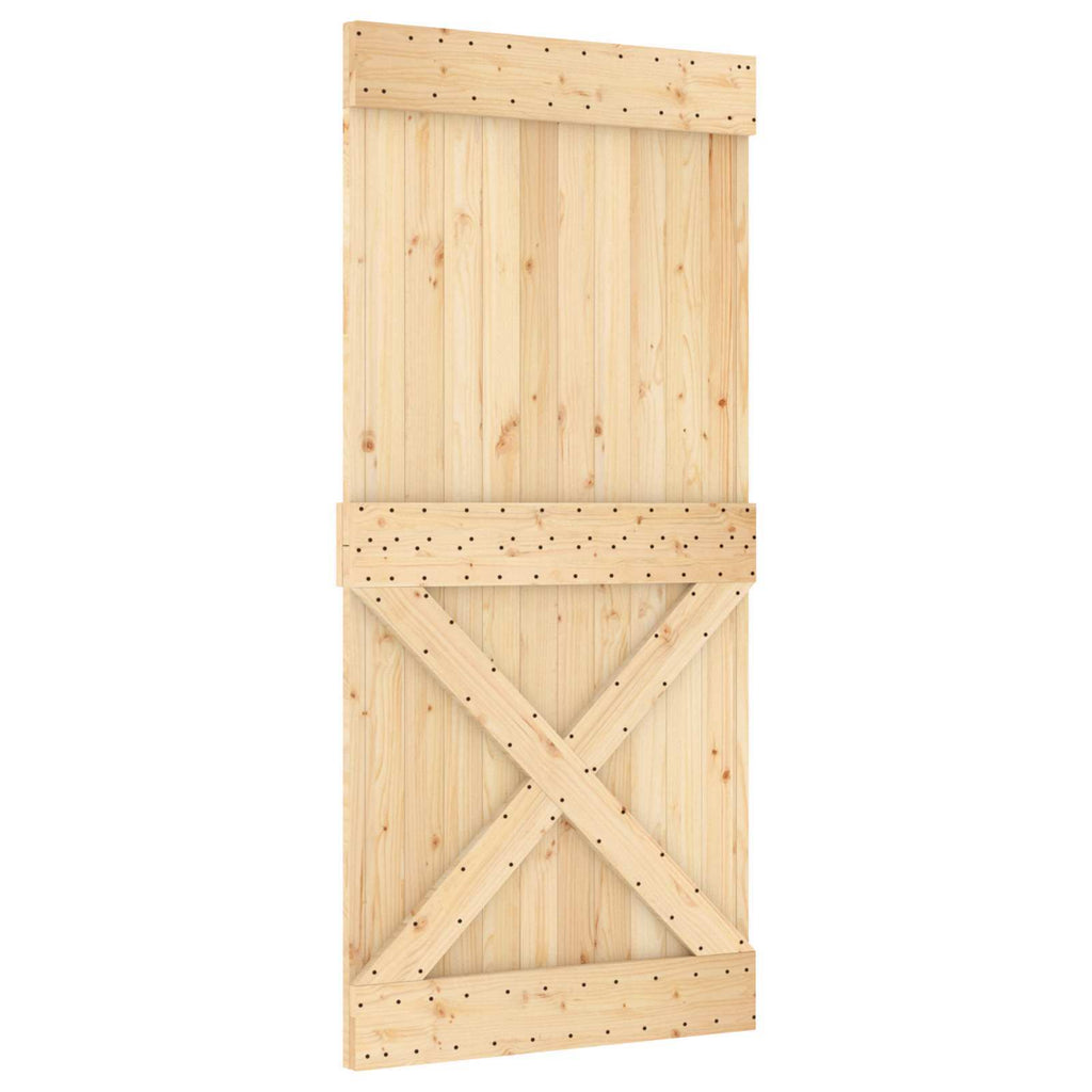 | Door | NARVIK Natural 37.40 x 82.68 in Solid Pine Wood