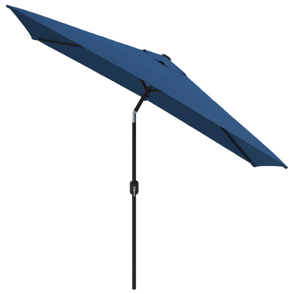 Garden Parasol with Metal Pole 118"x78.7" Azure