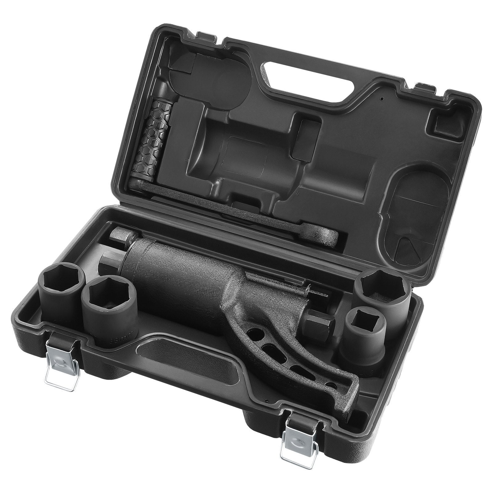 Torque Multiplier, Heavy Duty Torque Multiplier Wrench Set, 1 Inch Drive Lug Nut Wrench Torque Multiplier, 1:58 4800N.m Lug Nut Remover, with 4 Sockets and Storage Case for Truck Trailer RV