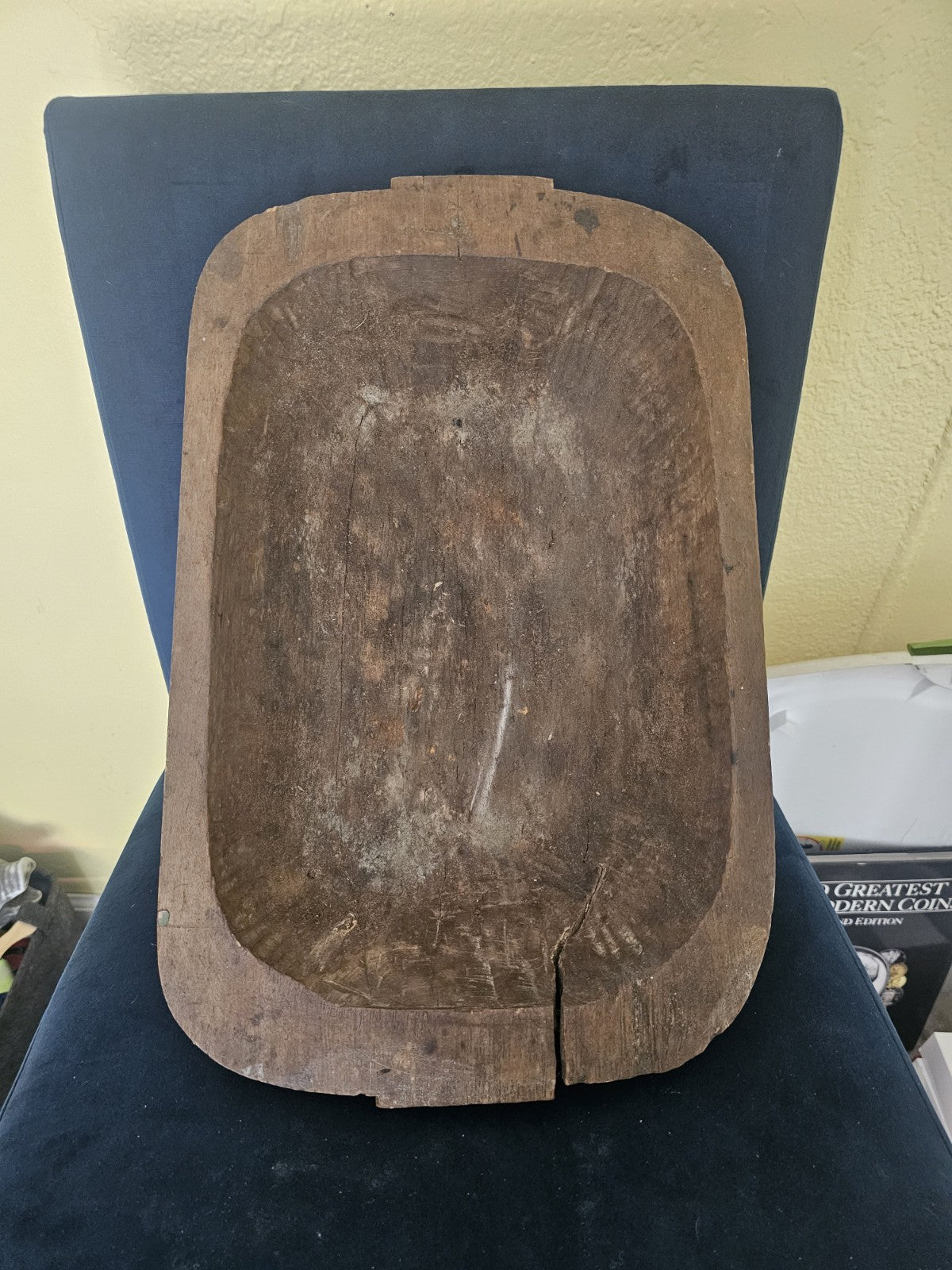 Vintage Early American Hand Made Wood Bowl