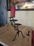 candelabra candle holder full of candles come with