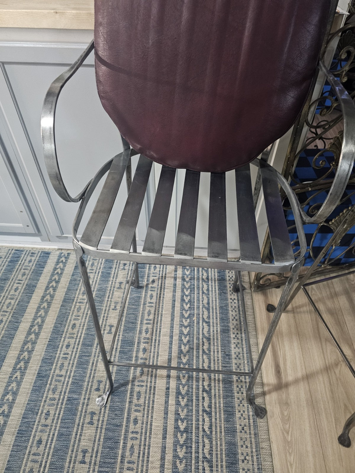 Vintage Woodward Valencia Bar Stool Set