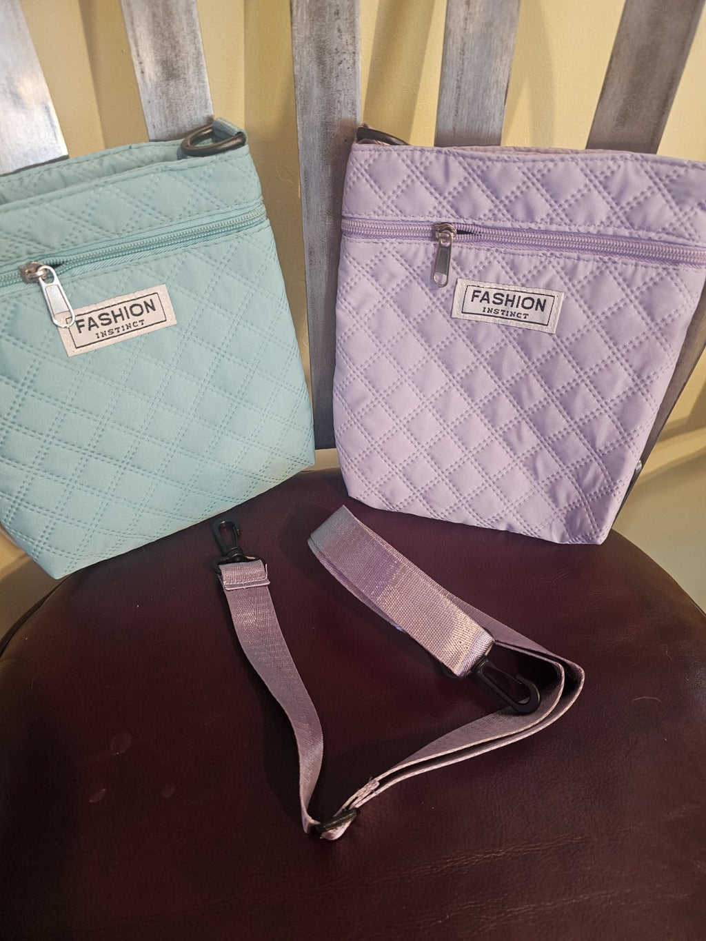 Purse Fashion crossbody bag purple or teal adjustable and detachable strap