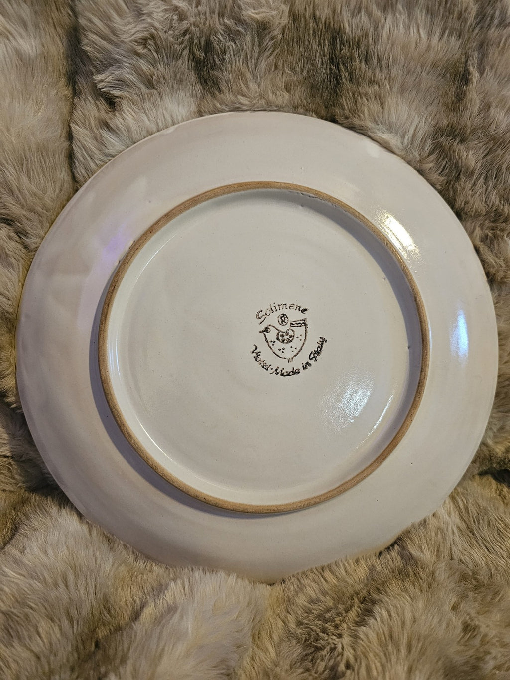 Plate Italian 1 of a kind Solimene beautiful design 9 1/2 size salad plate