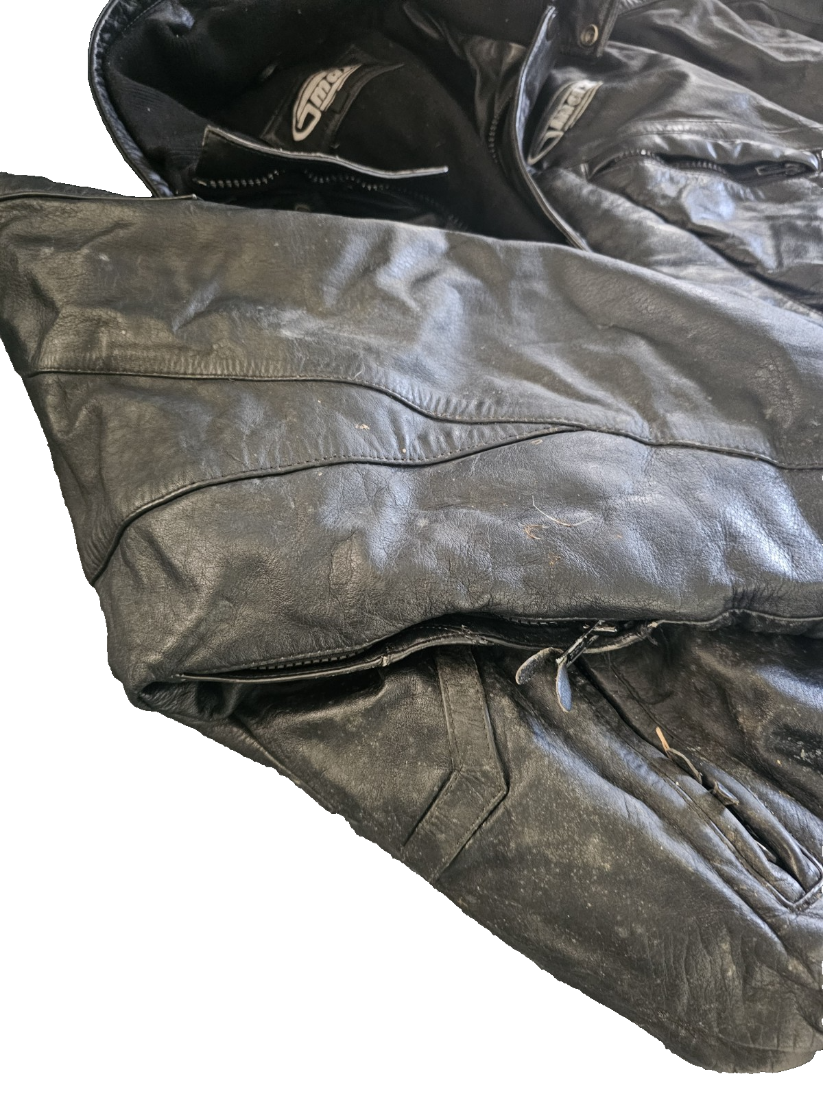 Man or Woman Snomobile Leather Coat 