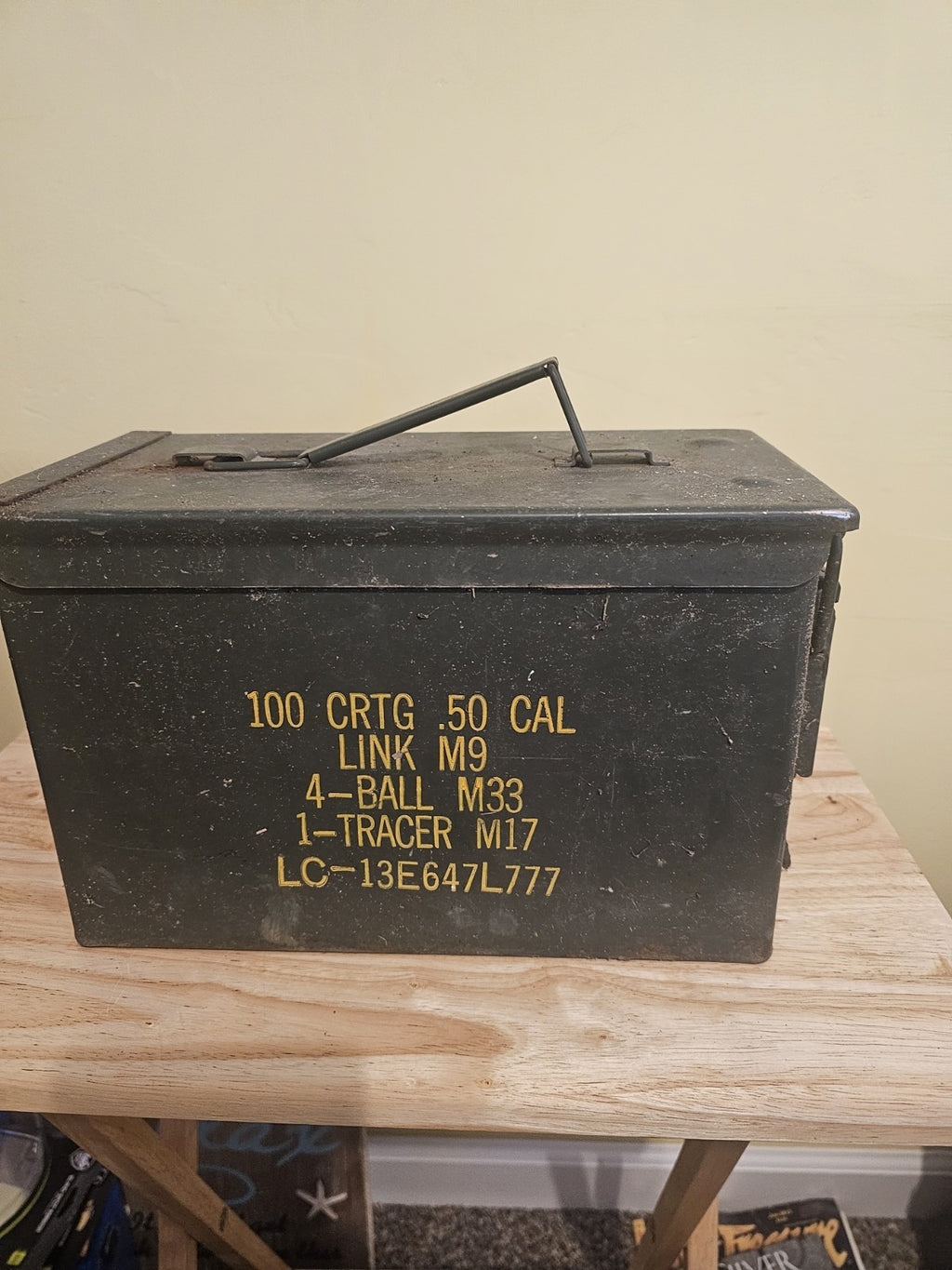 Strategy 50 Caliber Metal Ammo Storage Box OD Green Stackable design Metal Latch
