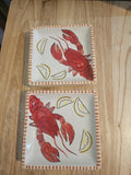 Square lobster plates 6" Warner New Hampshire