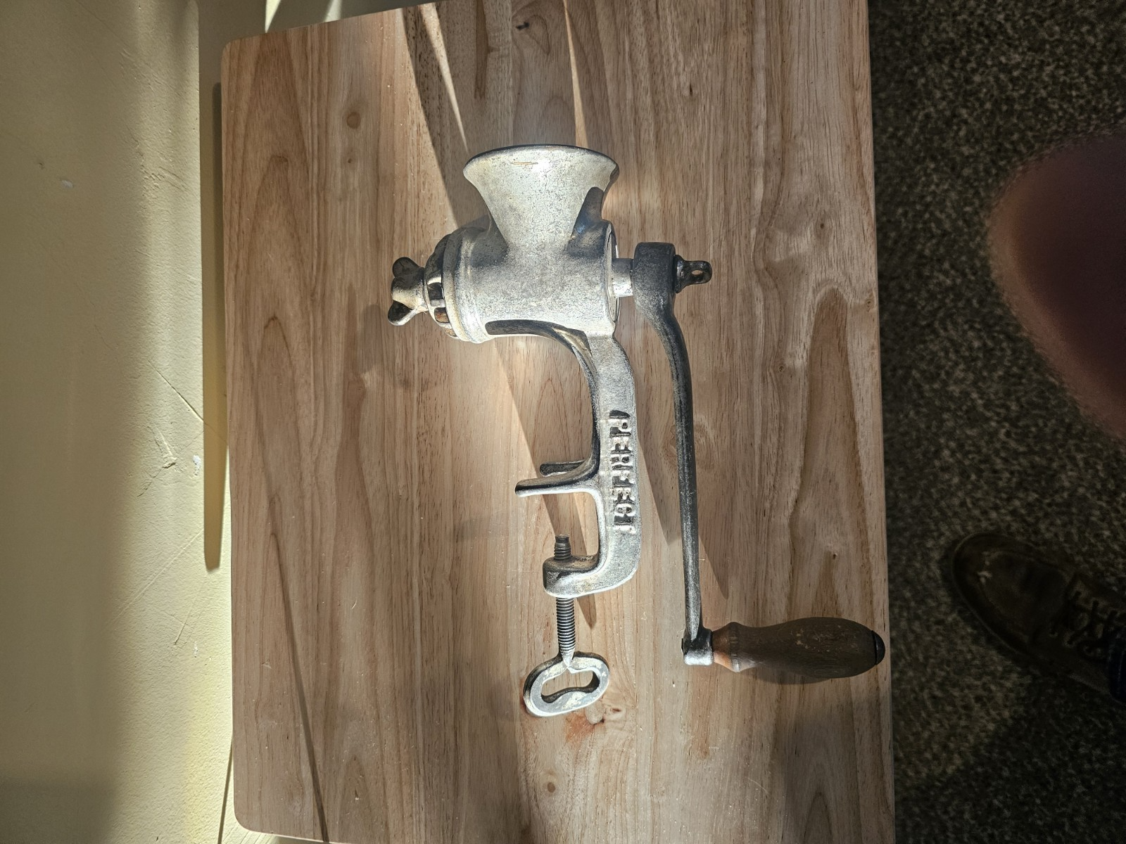 Misc Perfect #1 Meat Grinder counter or table mount very vintage