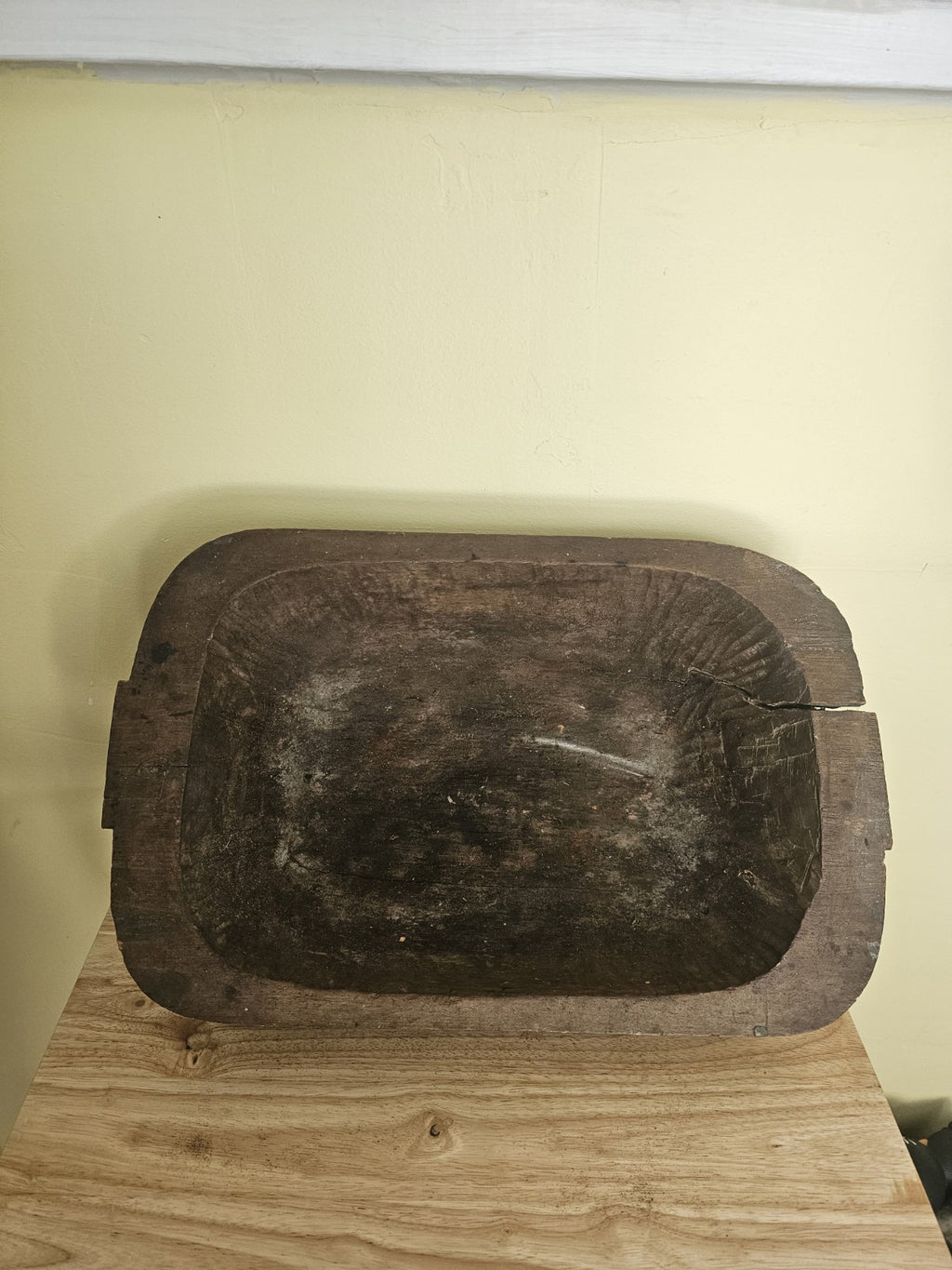 Vintage Early American Hand Made Wood Bowl