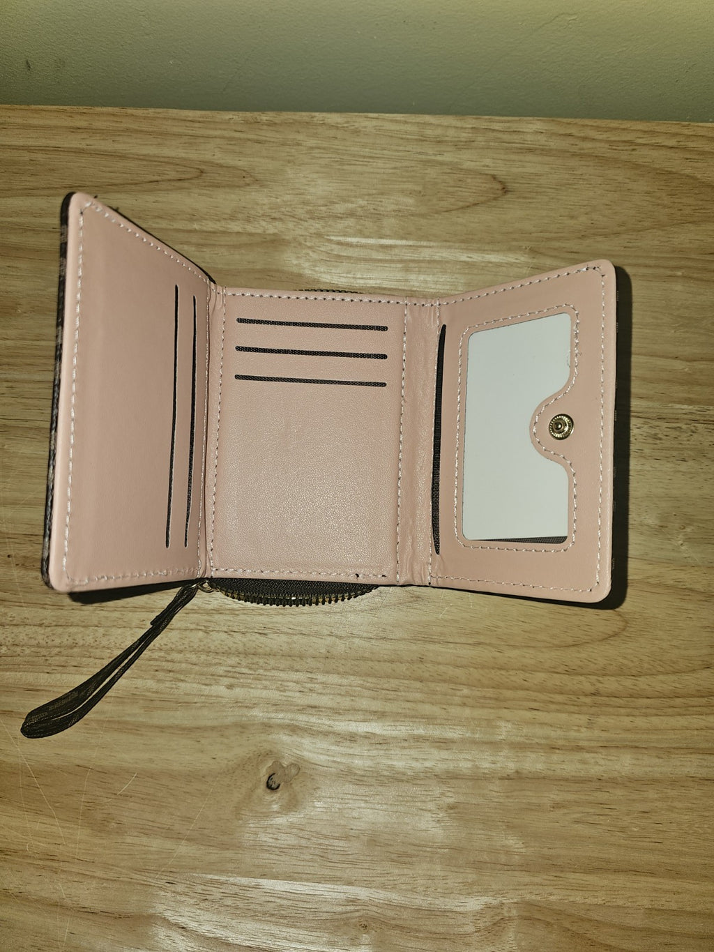 Wallet  women or men gold tone 'M' logo hardware