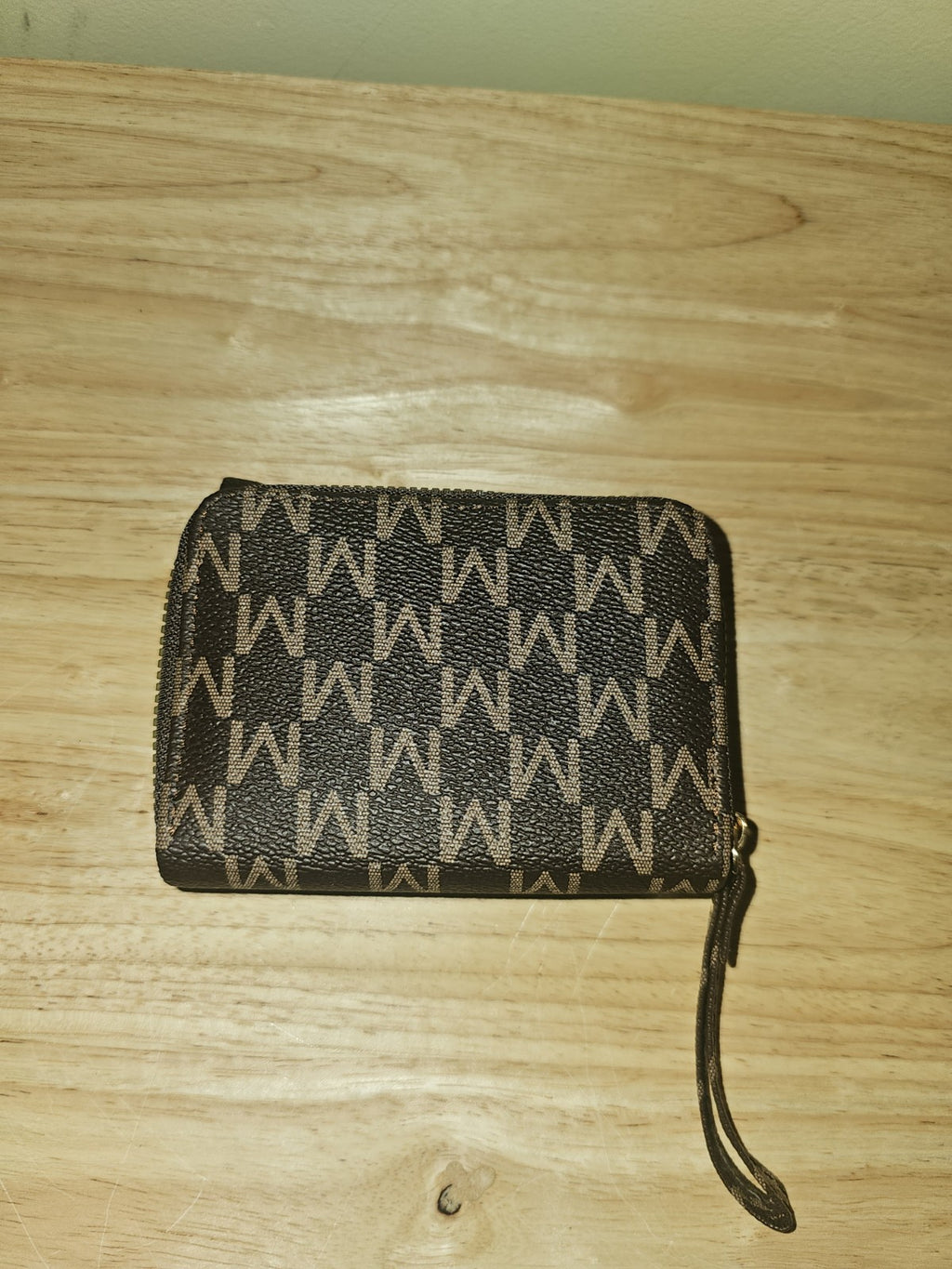 Wallet  women or men gold tone 'M' logo hardware