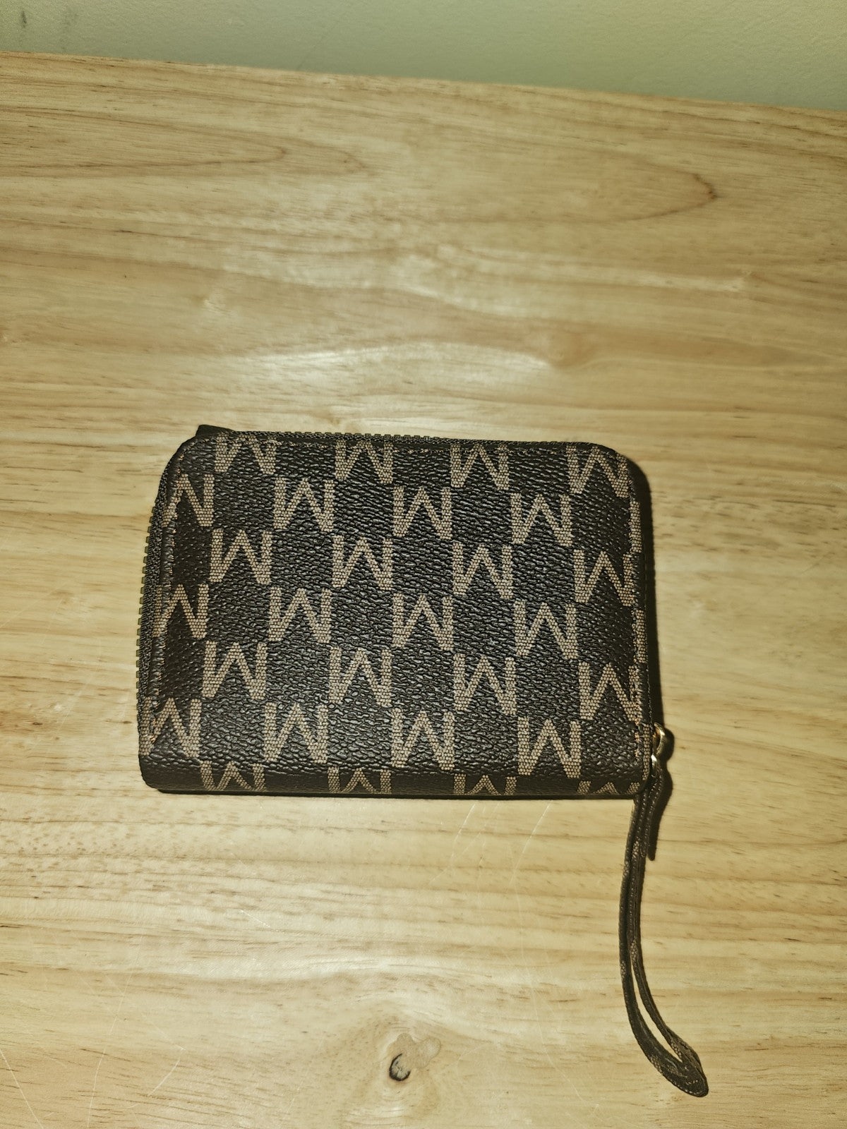 Wallet  women or men gold tone 'M' logo hardware