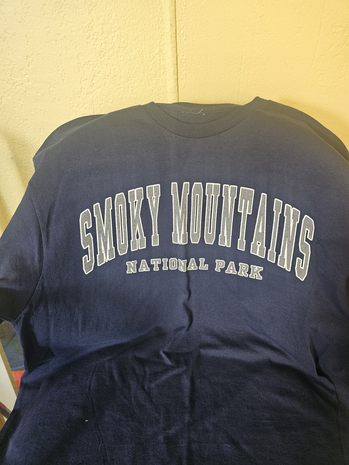 Navy Blue T Shirt Unisex New L Smoky Mountains