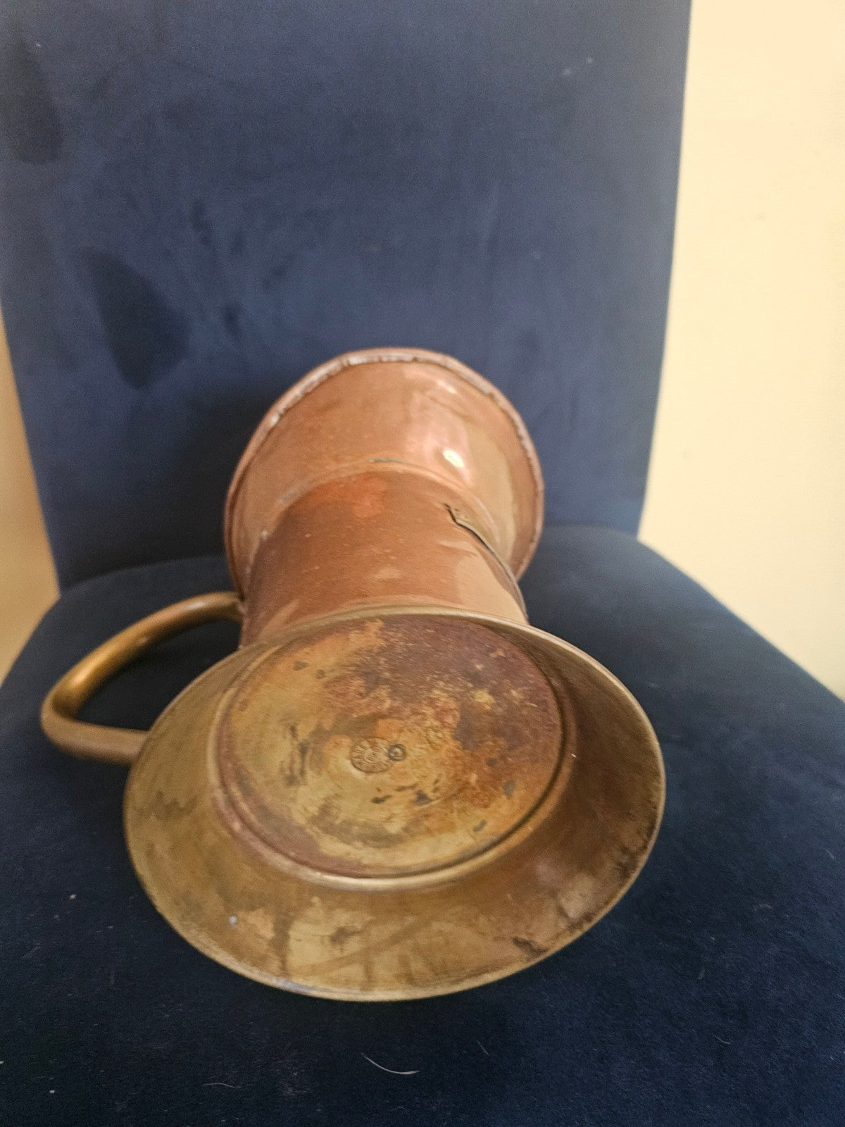 Vintage Copper and Brass Water Pitcher