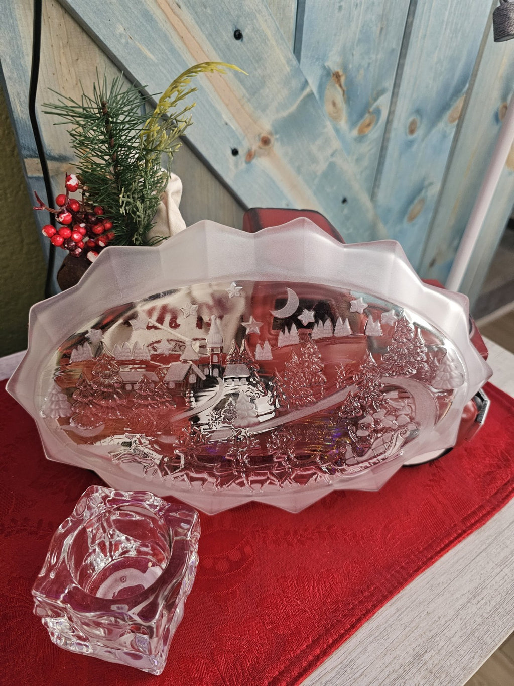 beautiful small tray for decoration, candies. veggies, deviled eggs