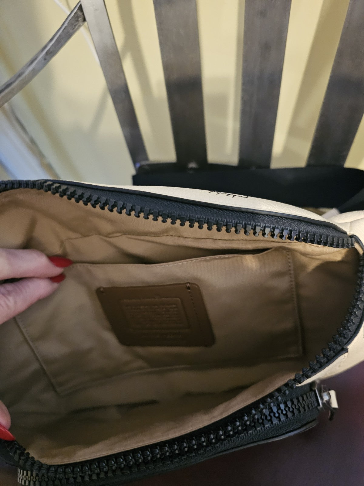 coach fanny pack women leather