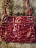 Purse Shimmering slick red handbag for the holiday beautiful purse