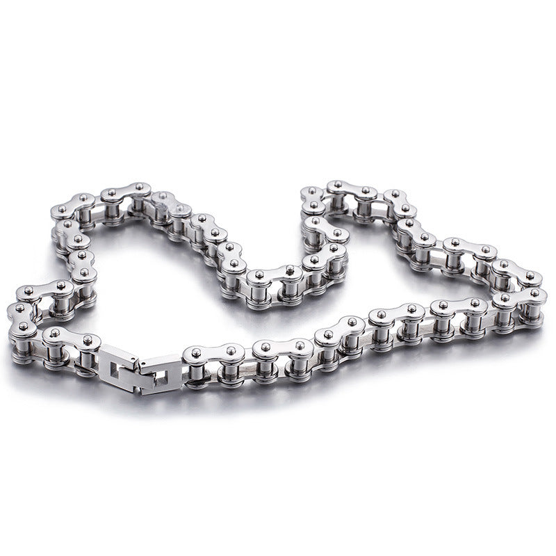 Trendy Men's Titanium Steel Bicycle Chain Jewelry