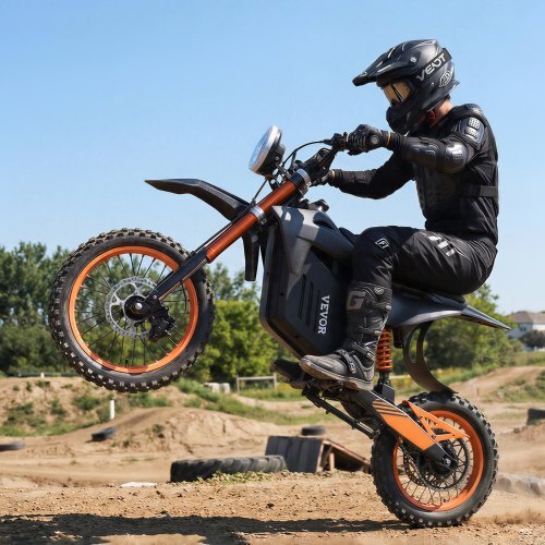 Electric Dirt Bike for Teens Adults, 2000W Motor, 31 MPH Speed, 31 Miles Max Range, 48V 22.5Ah Battery, Off-Road Motorcycle with Light, Display, Dual Suspension & Hydraulic Brakes for Age 14+