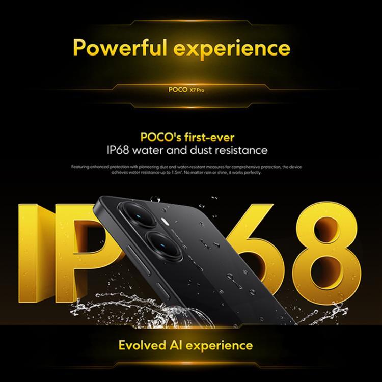 [HK Warehouse] Xiaomi POCO X7 Pro 5G Global, 12GB+512GB, In-screen Fingerprint, 6.67 inch Xiaomi HyperOS 2 MediaTek Dimensity 8400-Ultra Octa Core, NFC, Network: 5G (Black)