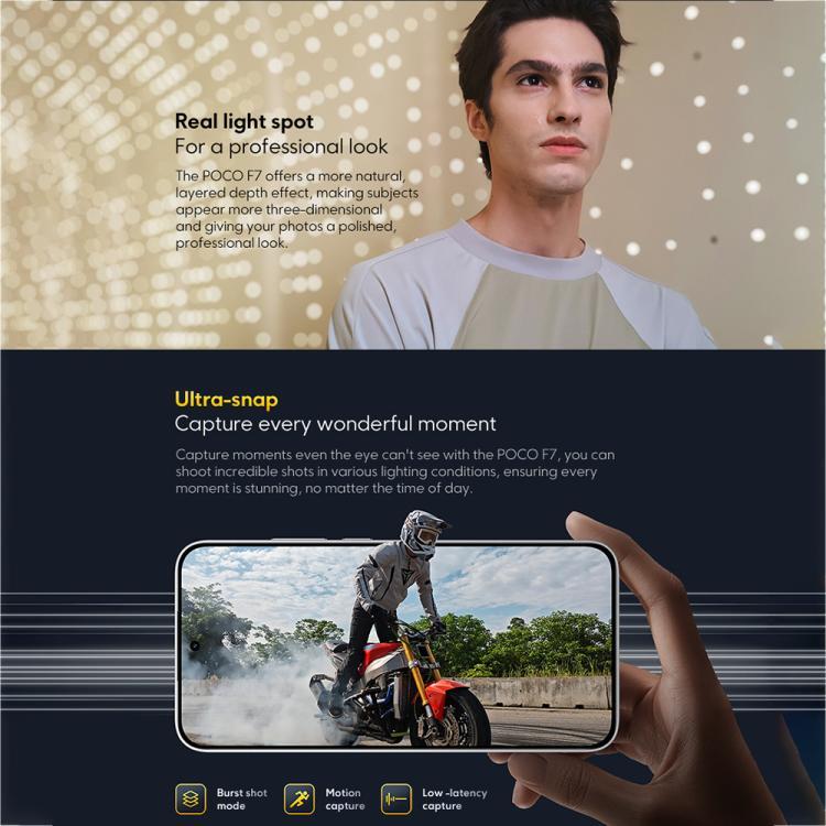 [HK Warehouse] Xiaomi POCO F7 Global, 12GB+256GB, In-screen Fingerprint, 6.83 inch Xiaomi HyperOS 2 Snapdragon 8s Gen 4 Octa Core, NFC, Network: 5G (Black)