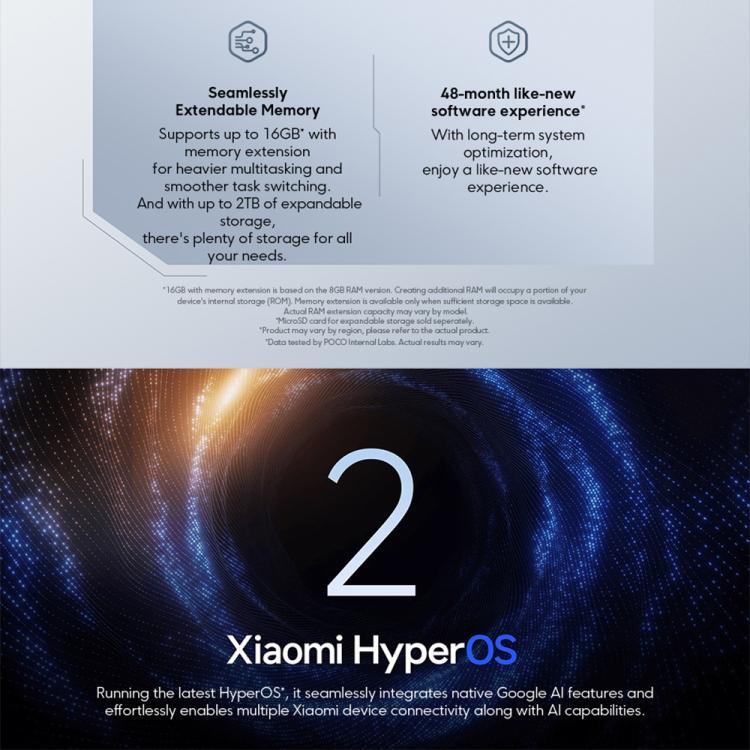 [HK Warehouse] Xiaomi POCO M7 Global, 6GB+128GB, Side Fingerprint, 6.9 inch Xiaomi HyperOS 2 Snapdragon 685 4G Octa Core, NFC, Network: 4G (Black)