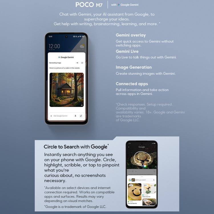 [HK Warehouse] Xiaomi POCO M7 Global, 8GB+256GB, Side Fingerprint, 6.9 inch Xiaomi HyperOS 2 Snapdragon 685 4G Octa Core, NFC, Network: 4G (Black)