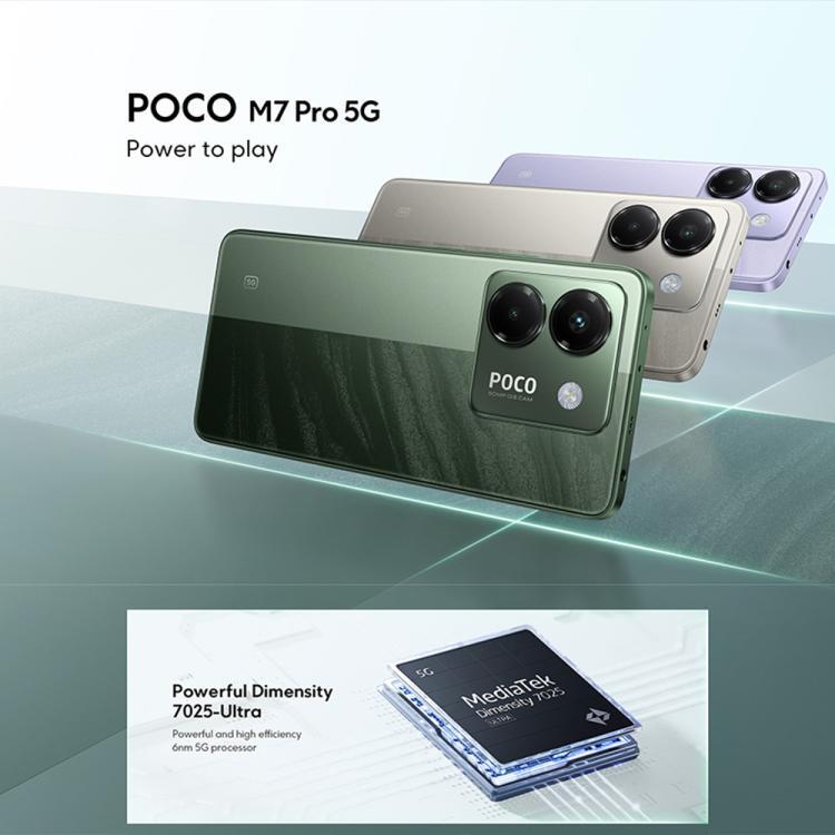 [HK Warehouse] Xiaomi POCO M7 Pro 5G Global, 12GB+512GB, In-screen Fingerprint, 6.67 inch Xiaomi HyperOS 2 MediaTek Dimensity 7025-Ultra Octa Core, NFC, Network: 5G (Black)