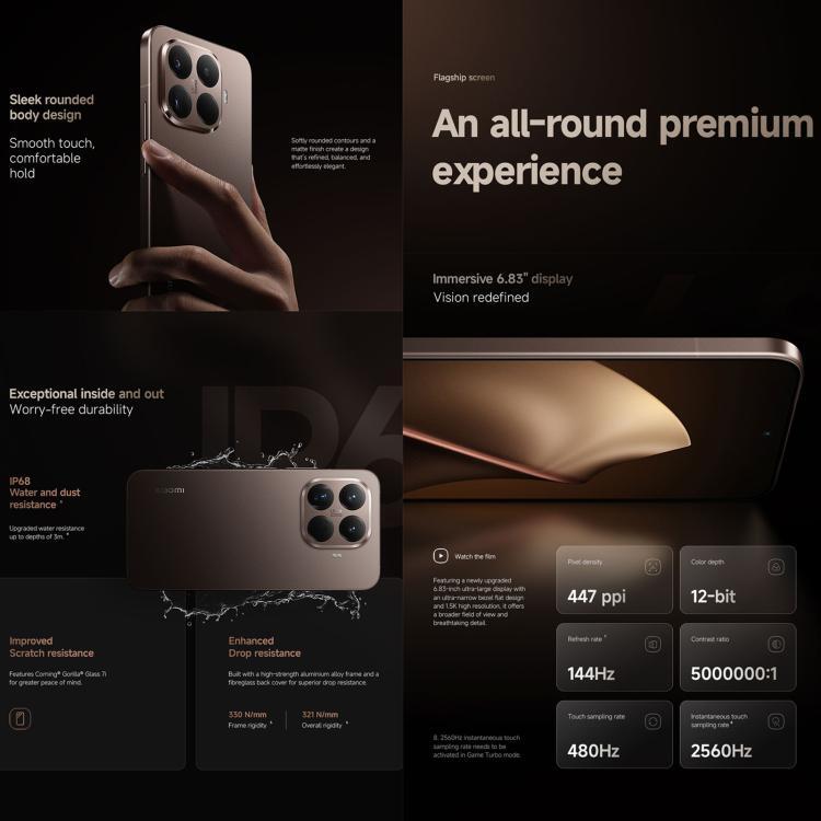[HK Warehouse] Xiaomi 15T Pro Global, 12GB+256GB, Screen Fingerprint, 6.83 inch Xiaomi HyperOS 2 MediaTek Dimensity 9400+ Octa Core, NFC, Network: 5G (Black)