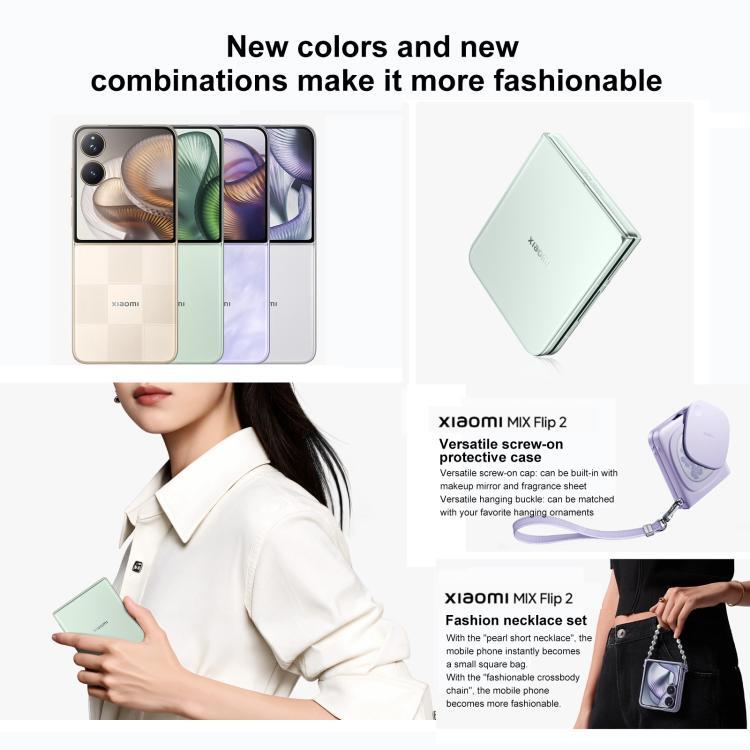 Xiaomi MIX Flip 2, 16GB+1TB, 6.86 inch + 4.01 inch Xiaomi HyperOS 2 Snapdragon 8 Elite Octa Core, NFC, Network: 5G (White)