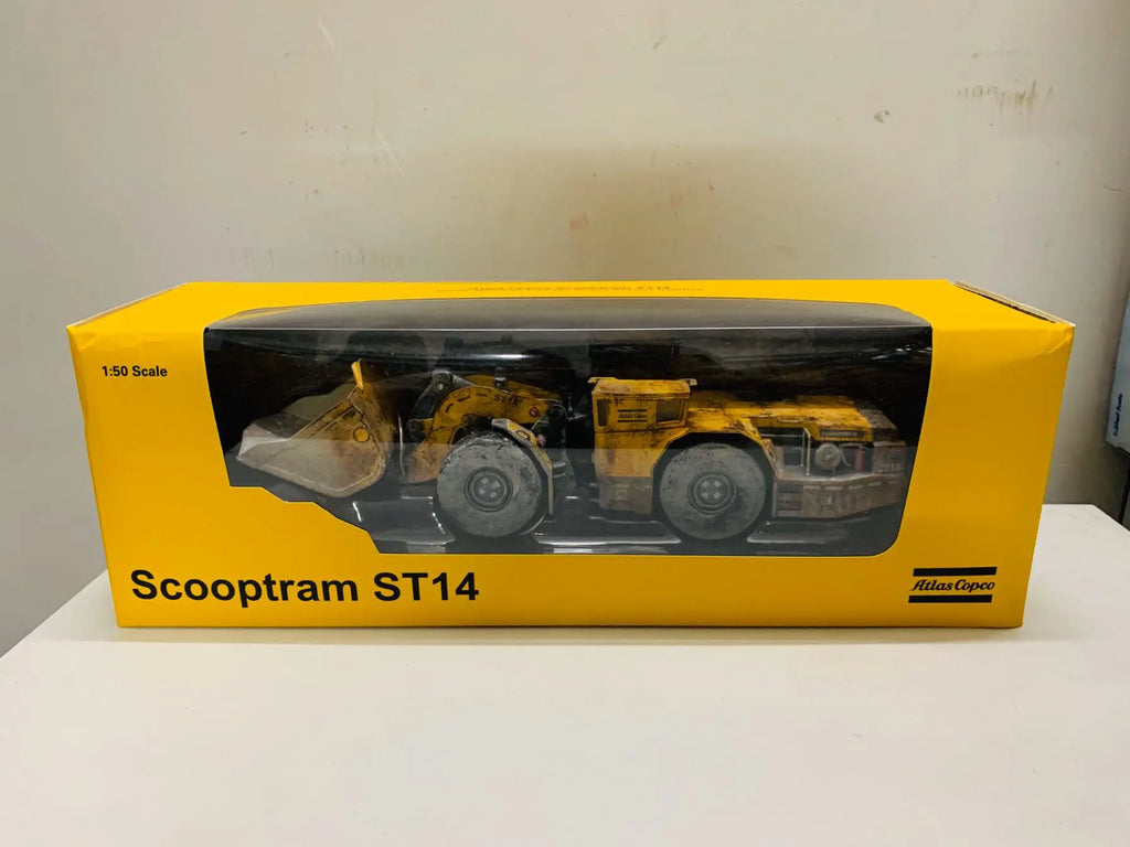 Atlas Copco Scooptram ST14 Underground Loader Muddy Edition 1/50 Scale DieCast Model New Box