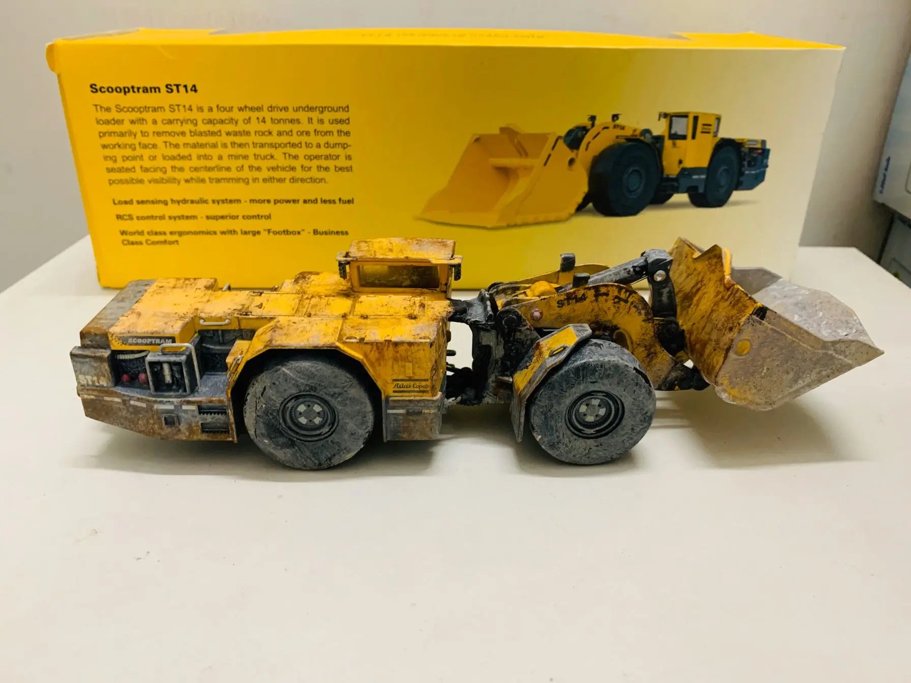 Atlas Copco Scooptram ST14 1:50 Diecast Underground Loader Model