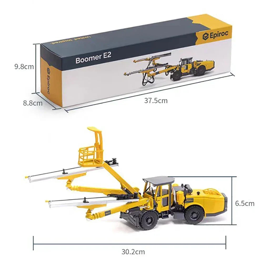Epiroc Boomer E2 Large Three-arm Rock Drilling Machine/XZMG113F Rock Bolting Jumbo Simulation Alloy Engineering Vehicle Model