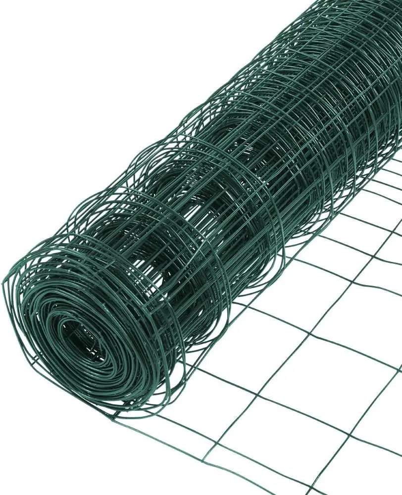 1x1 Inch Mesh Welded Wire Fence, 36in x 100ft, Galvanized Steel for Animal Enclosures and Garden Protection