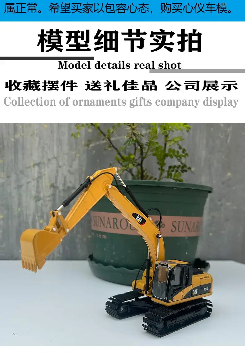 CAT 320D Excavator Model 1:50 Diecast Display