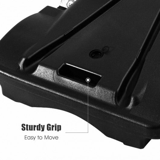 Adjustable Basketball Hoop System Stand with Wheels - Color: Black