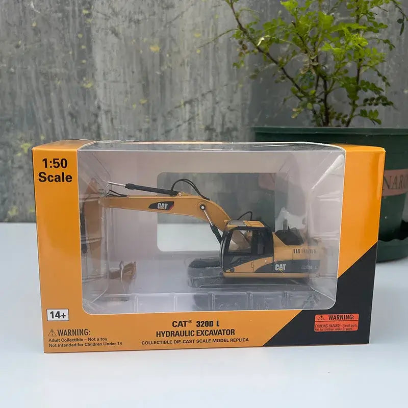 CAT 320D Excavator Model 1:50 Diecast Display