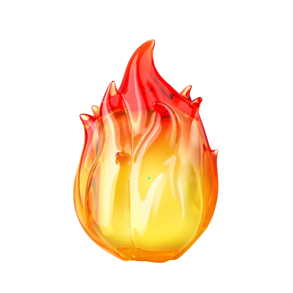 Transparent Gradient Waterproof And Drop-Resistant Flame-Design Full-Body Earphone Case